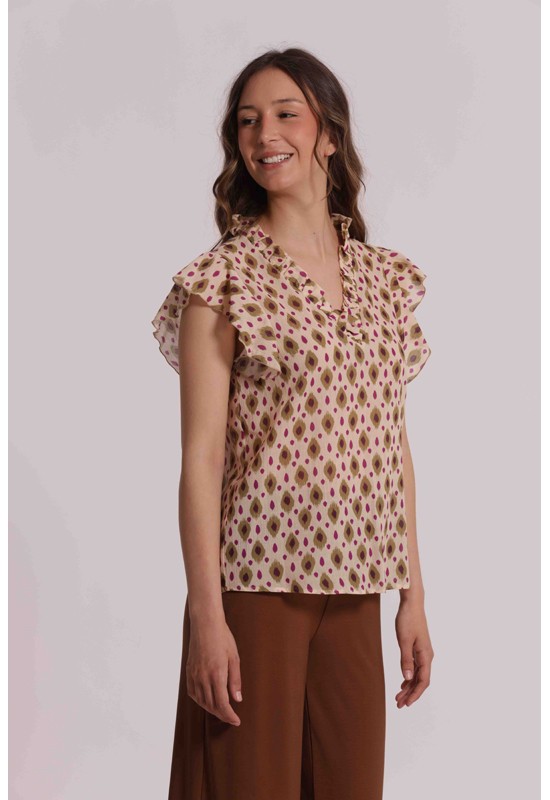 BLUSA M.CORTE FANT.ROMBI...