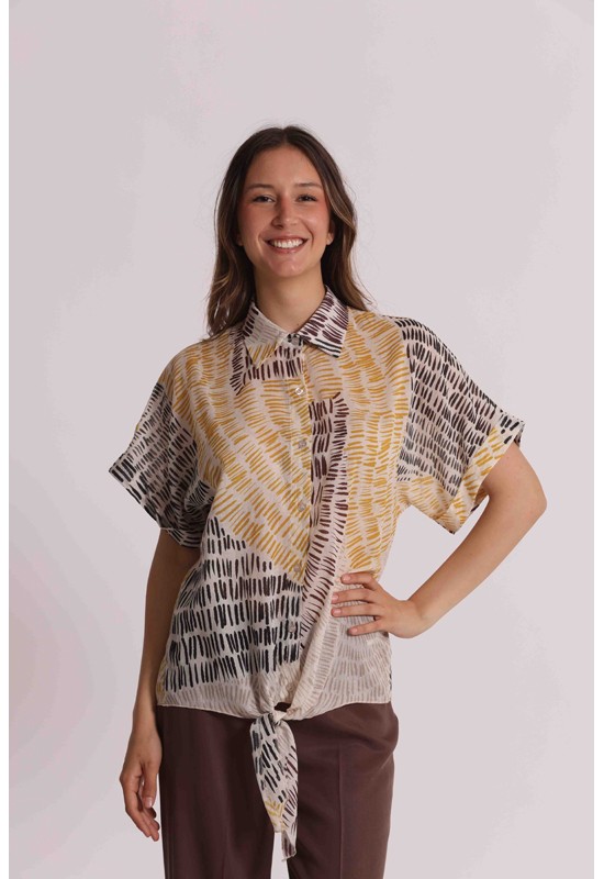 CAMICIA CROPPED NODO...