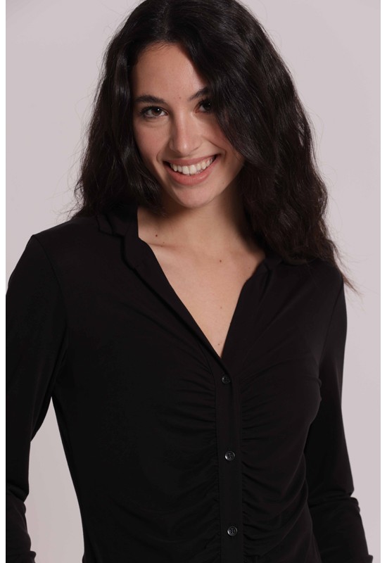 CAMICIA CON DRAPP.FRONTALE...