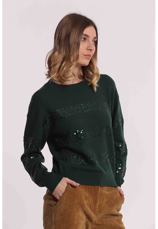 MAGLIA SCOLLO TONDO CON...