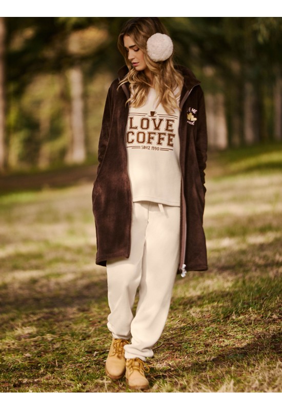 VESTAGLIA CON ZIP L85...